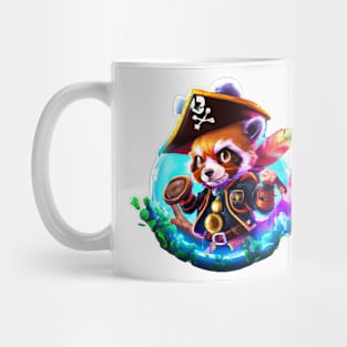 Red panda pirates outfit Mug